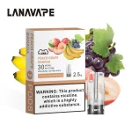 桃子葡萄香焦｜LANA/拉納 一代煙彈 2.5ml 3顆/盒 3% 促銷