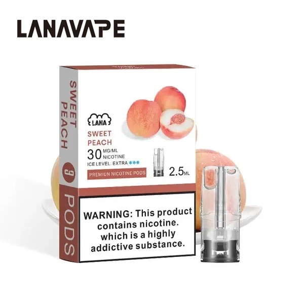 電子煙煙彈 LANA一代透明菸彈 蜜桃