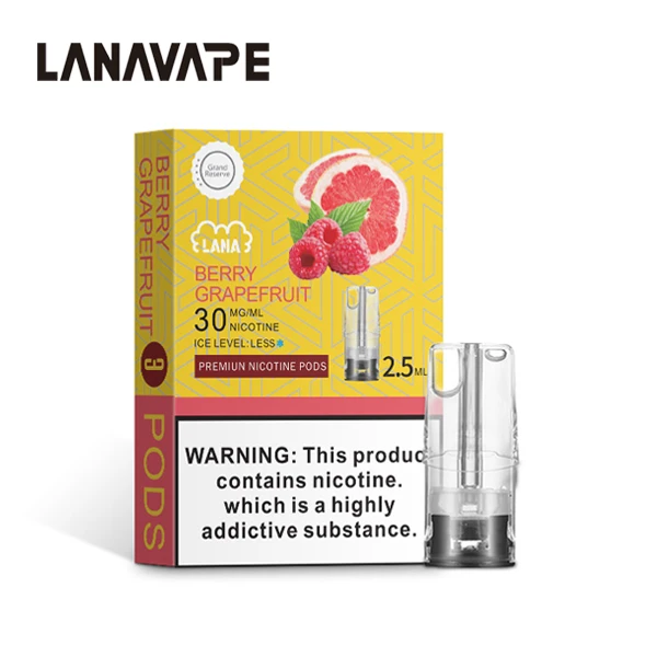電子煙煙彈 LANA一代透明菸彈 漿果西柚