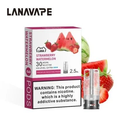 電子煙煙彈 LANA一代透明菸彈 草莓西瓜