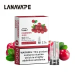 電子煙煙彈 LANA一代透明菸彈 蔓越莓