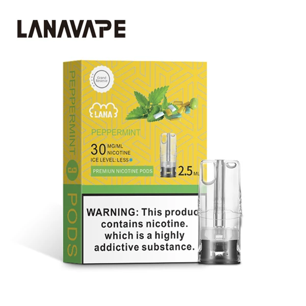 電子煙煙彈 LANA一代透明菸彈 薄荷口香糖