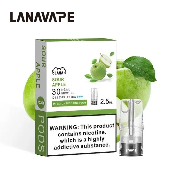 電子煙煙彈 LANA一代透明菸彈 蘋果